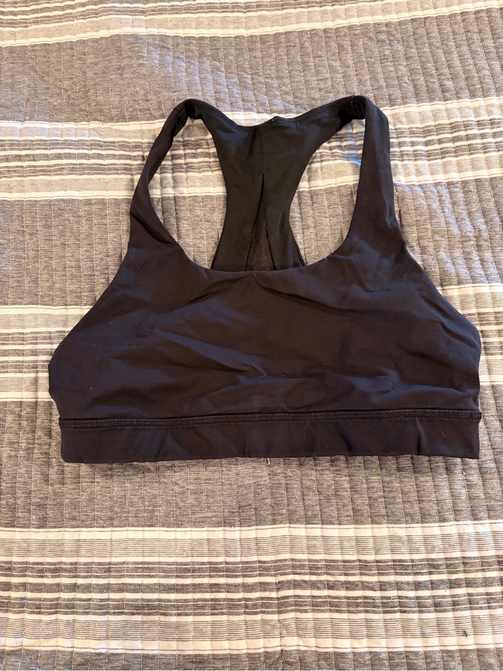 Lululemon Everyday Racerback Sports Bra - Black Size 6